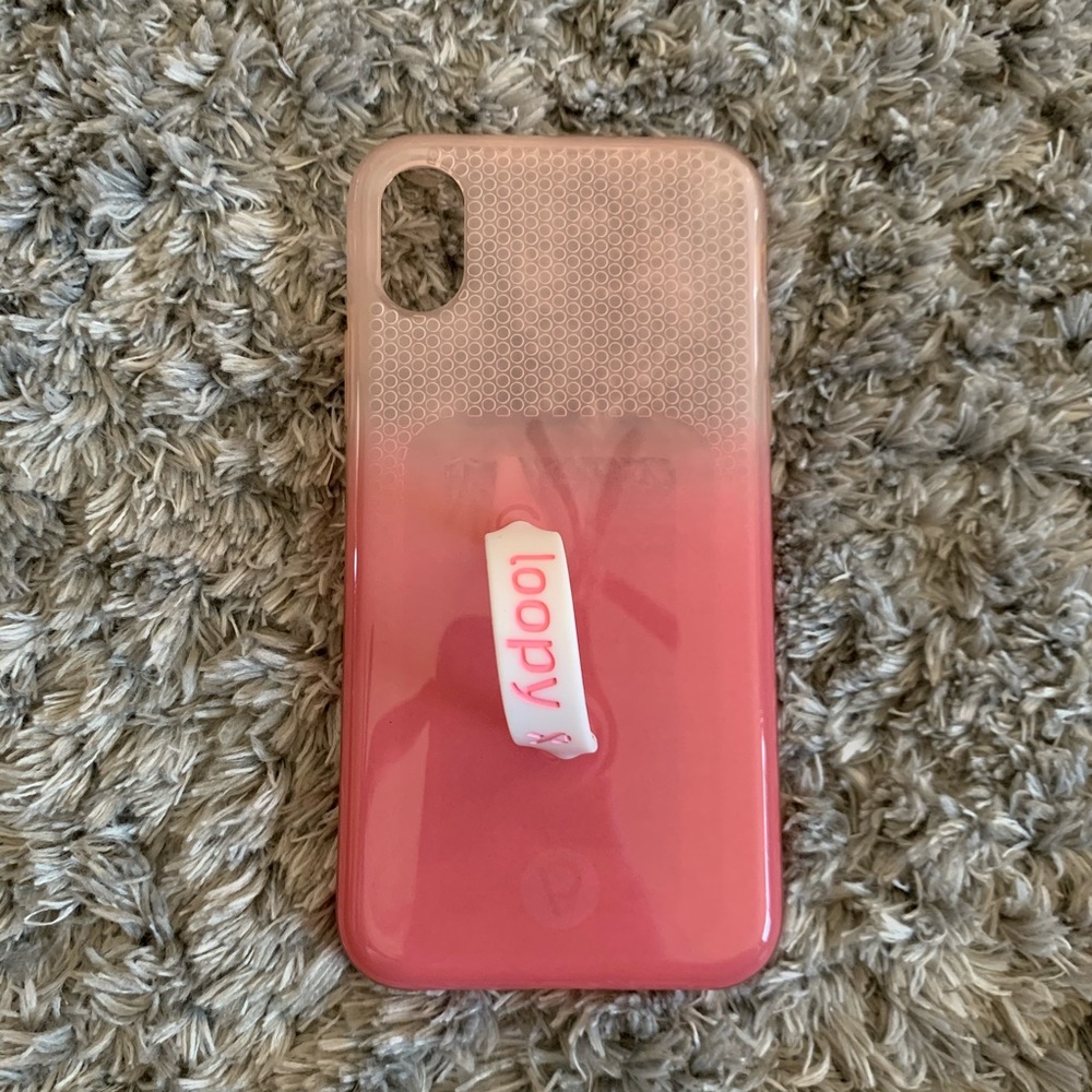 Pink Ombré Loopy Case for iPhone X/XS